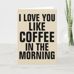 POUR FÊTES ANNUELLES VOUS AIMEZ LE CAFÉ DANS LES CARTES DE SALUT DU MAT