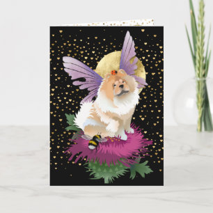 Pour Fêtes Annuelles VOYEZ-MOI SUR LA LUNE - Chow Art cartes