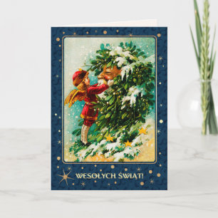 Pour Fêtes Annuelles Wesołych Świąt. Cartes de Noël en polonais