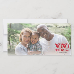 Pour Fêtes Annuelles XOXO Flèche coeur Valentin Cartes photos