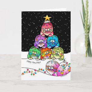 Pour Fêtes Annuelles YAPPY CHOWLIDAYS cartes d'art