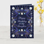 Pour Fille une carte d'anniversaire avec des masse (Fleur jaune)