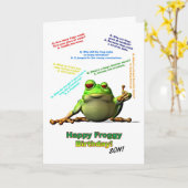 Pour Fils beaucoup de plaisanteries Froggy carte d (Fleur jaune)
