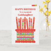 Pour Godgirl Custom Age Anniversaire Carte de gâte (Fleur jaune)