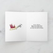 Pour Godson, un Père Noël agitant une carte de Noë (Intérieur)