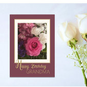 Pour grand-mère ! Belle Carte d'Anniversaire