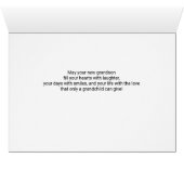 pour grands-parents à la naissance d'un petit-fils (Intérieur Horizontal (Bas))