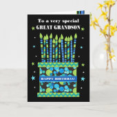 Pour Great Grandson Birthday Cake avec carte de bo (Fleur jaune)