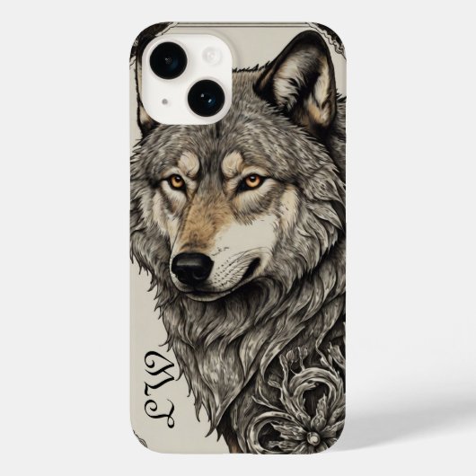 Pour iPhone 14 Coque à thème Wolf (Verso)