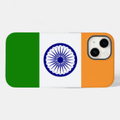 Pour iPhone 14 Coque Apple patriotique-Mate, Drapeau indien Coque (Verso (horizontal))