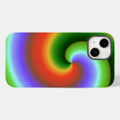 Pour iPhone 14 Coque conch teint cravate (Verso (horizontal))