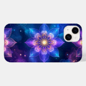 Pour iPhone 14 Coque de Lotus cosmique éthéré (Verso (horizontal))
