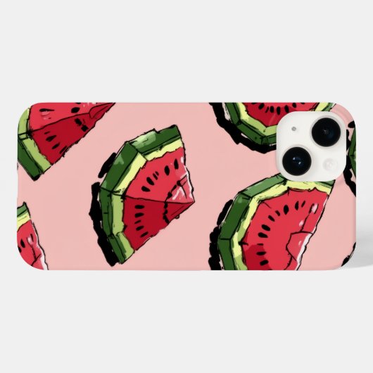 Pour iPhone 14 coque de pastèque (Verso (horizontal))