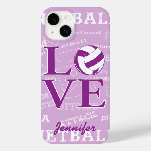 Pour iPhone 14 Coque de périphérique netball personnalisé (Verso)