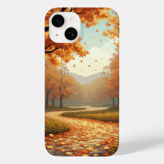 Pour iPhone 14 coque de route d'automne (Verso)