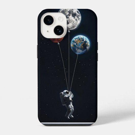 Pour iPhone 14 coque de téléphone espace (Verso)