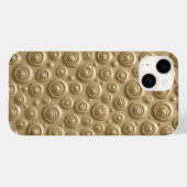Pour iPhone 14 Coque de téléphone Khaki texturée avec motif en sp (Verso (horizontal))
