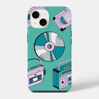 Pour iPhone 14 Coque de téléphonie mobile Retro Green