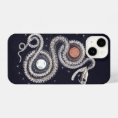 Pour iPhone 14 Coque d'os de serpent (Verso Horizontal)