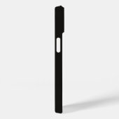 Pour iPhone 14 Coque moderne noir initial minimal contemporain (Verso / Droite)