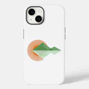 Pour iPhone 14 Coucher de soleil dans la vallée Coque-Mate coque