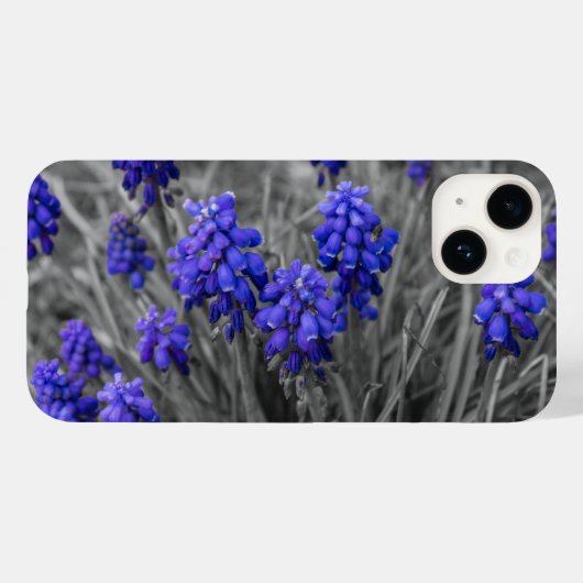 Pour iPhone 14 Famille Graphe Hyacinths Sélectionner un coque iph (Verso (horizontal))
