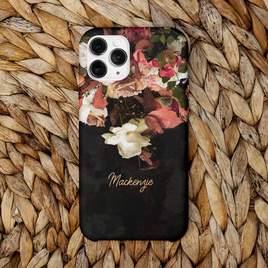 Pour iPhone 14 Fleurs d'automne personnalisées Coque d'impression