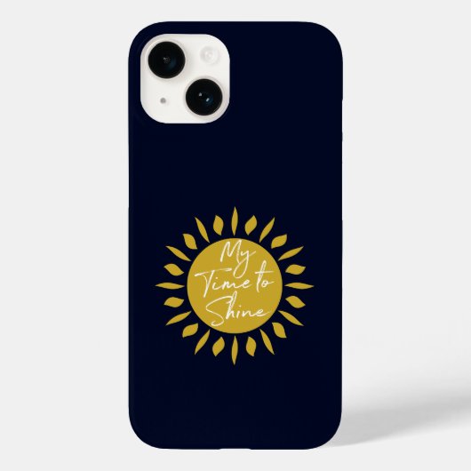 Pour iPhone 14 Mon Temps De Brillance, Coque D'Impression Sun (Verso)