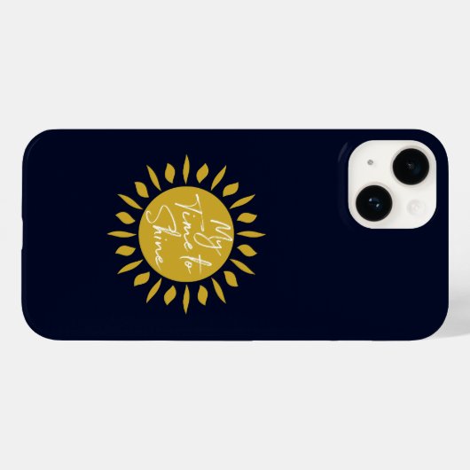 Pour iPhone 14 Mon Temps De Brillance, Coque D'Impression Sun (Verso (horizontal))