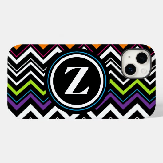 Pour iPhone 14 Plus Zig Zag Coque (Verso (horizontal))