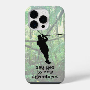 Pour iPhone 14 Plus Zipline Adventure Design Smartphone Coque