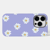 Pour iPhone 14 Pro Coque mou à fleurs violettes (Verso (horizontal))