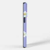 Pour iPhone 14 Pro Coque mou à fleurs violettes (Verso / Droite)