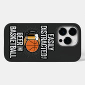 Pour iPhone 14 Pro Facilement distrait par la bière et le Coque de ba (Verso (horizontal))