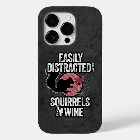 Pour iPhone 14 Pro Facilement distrait par les écureuils et le Coque (Verso)
