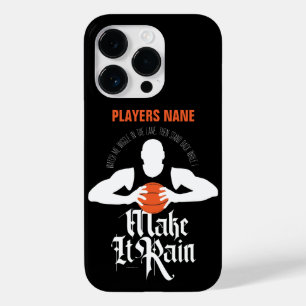 Pour iPhone 14 Pro Faire pleuvoir (Basketball) Coque-Mate coque iphon