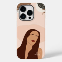 Illustration de la femme Boho Abstraite, Coque Boh