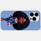 Pour iPhone 14 Pro Max Chibi Black Girl Ipone Coque (Verso (horizontal))