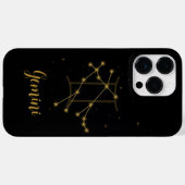 Pour iPhone 14 Pro Max Coque de connexion étoile | Gemini (Verso (horizontal))