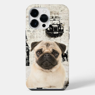 Pour iPhone 14 Pro Max Coque de téléphone Cute Pug #01