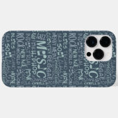 Pour iPhone 14 Pro Max Genres de musique Word Collage coque (Verso (horizontal))