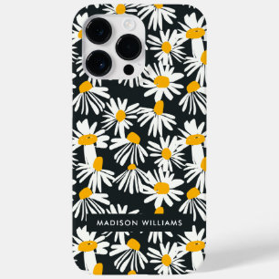 Pour iPhone 14 Pro Max Inscription modifiable Fleurs Minimaliste Coque Ca
