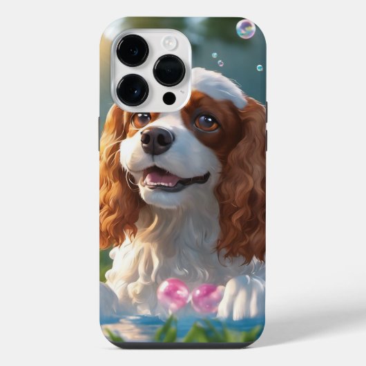 Pour iPhone 14 Pro Max King Charles Coque (Verso)