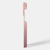 Pour iPhone 14 Pro Max LETTRE MONÂTRE Rose Parties scintillant Brou coque (Côté gauche)