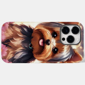 Pour iPhone 14 Pro Max Yorkie Coque (Verso (horizontal))