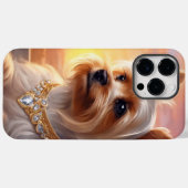 Pour iPhone 14 Pro Max Yorkie Coque (Verso (horizontal))