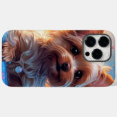 Pour iPhone 14 Pro Max Yorkie Coque (Verso (horizontal))