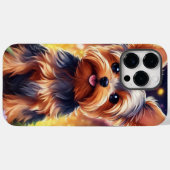 Pour iPhone 14 Pro Max Yorkie Coque (Verso (horizontal))