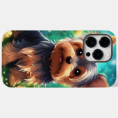 Pour iPhone 14 Pro Max Yorkie Coque (Verso (horizontal))