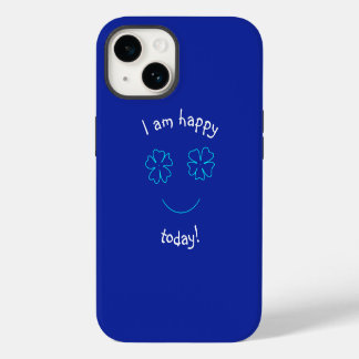 Pour iPhone 14 Quand je vois des fleurs, je suis heureux Coque iP